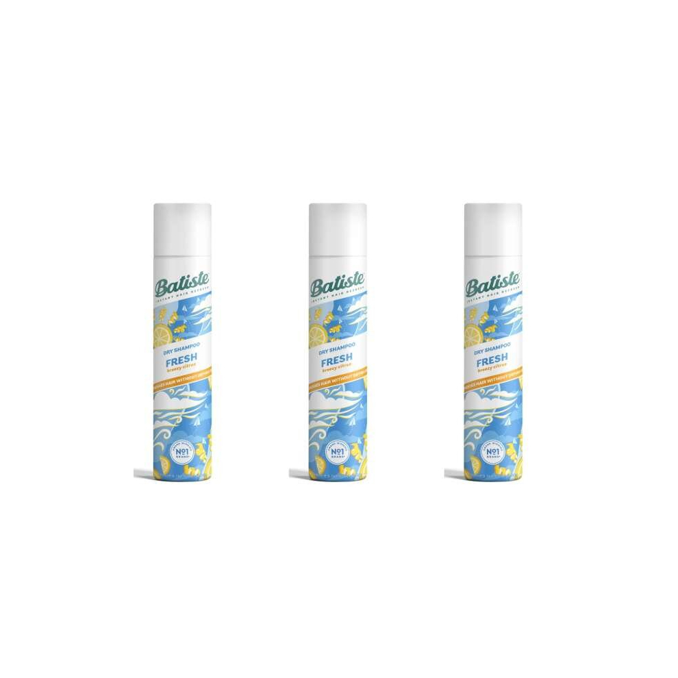 Batiste Fresh Dry Shampoo, 200 ml (Pack of 3)