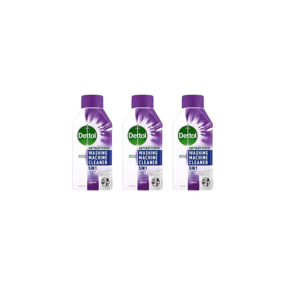 Dettol Washing Machine Cleaner  Lavender 250ml (Pack of 3)