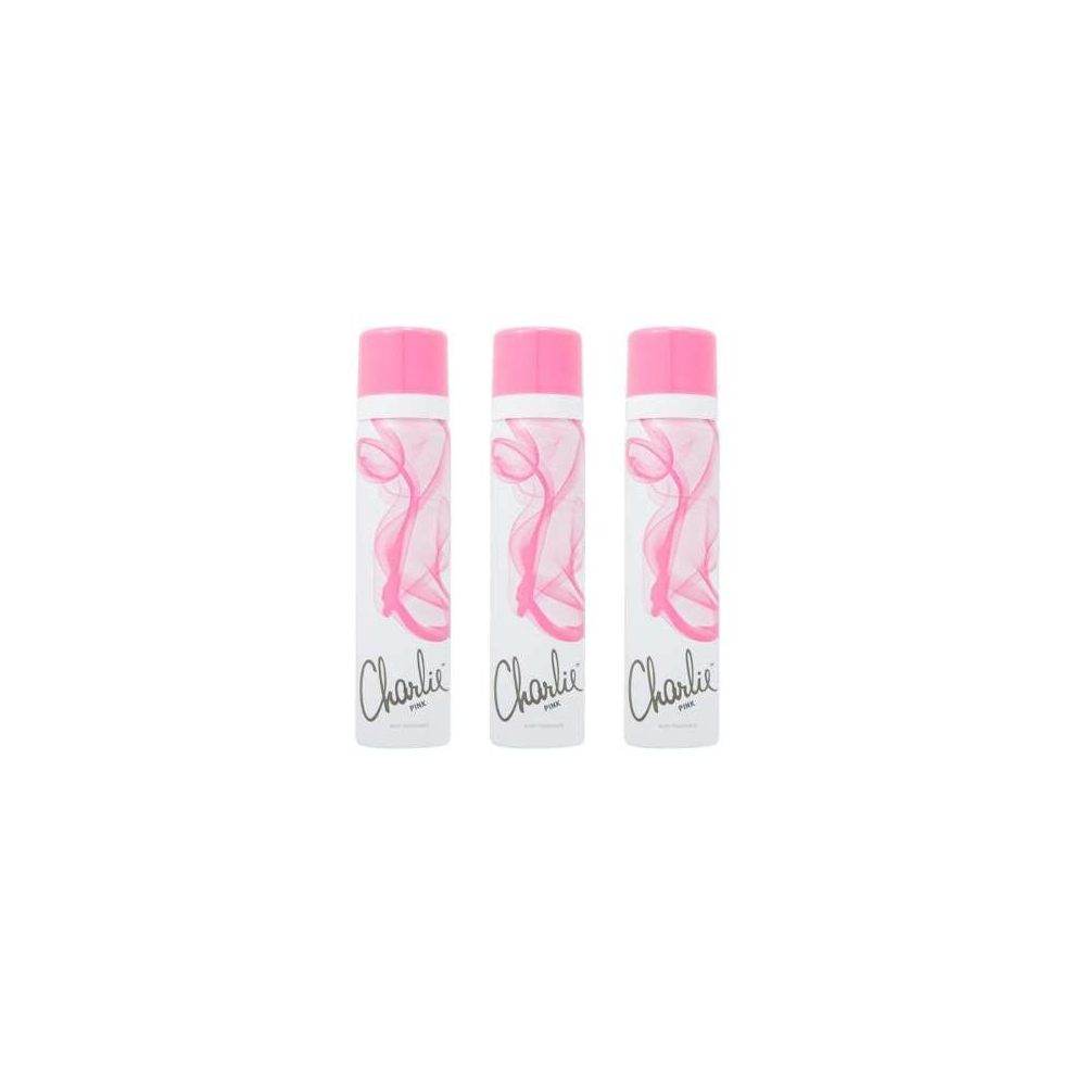 Charlie Pink Perfumed Body Spray 75ML (Pack of 3)