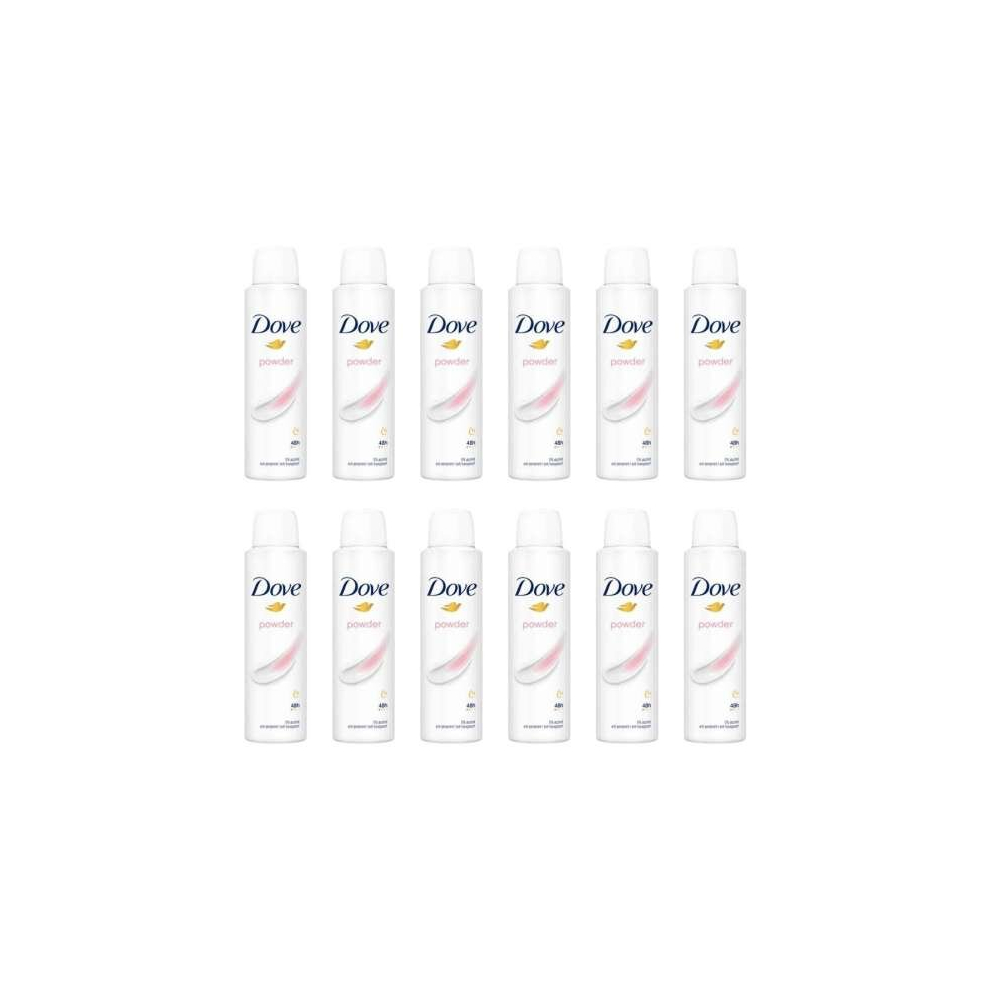 DOVE ANTIPERSPIRANT DEODORANT POWDER WOMEN 150ML (Pack of 12)