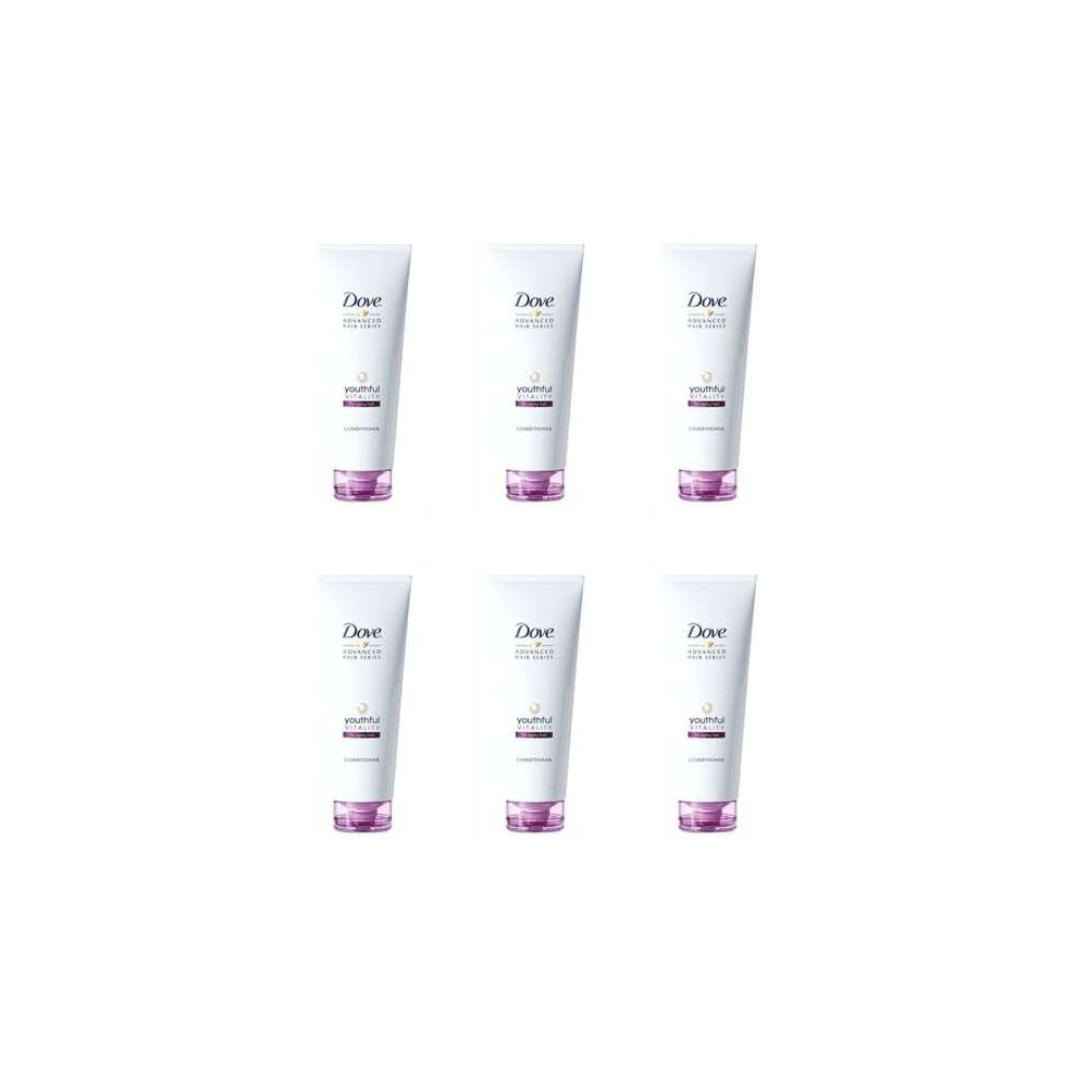 Dove Advanced Hair Series Youthful Vitality Conditioner, Travel Size, 50ml (Pack of 6)