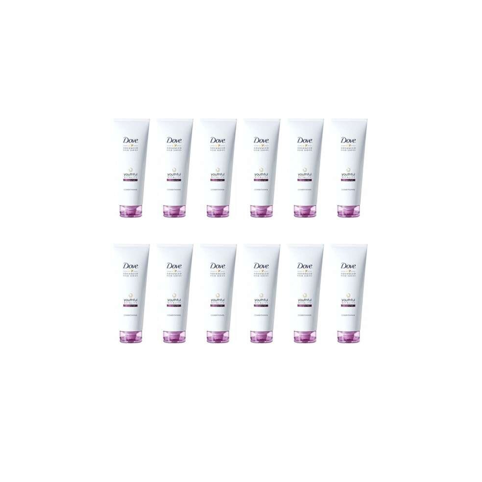 Dove Advanced Hair Series Youthful Vitality Conditioner, Travel Size, 50ml (Pack of 12)