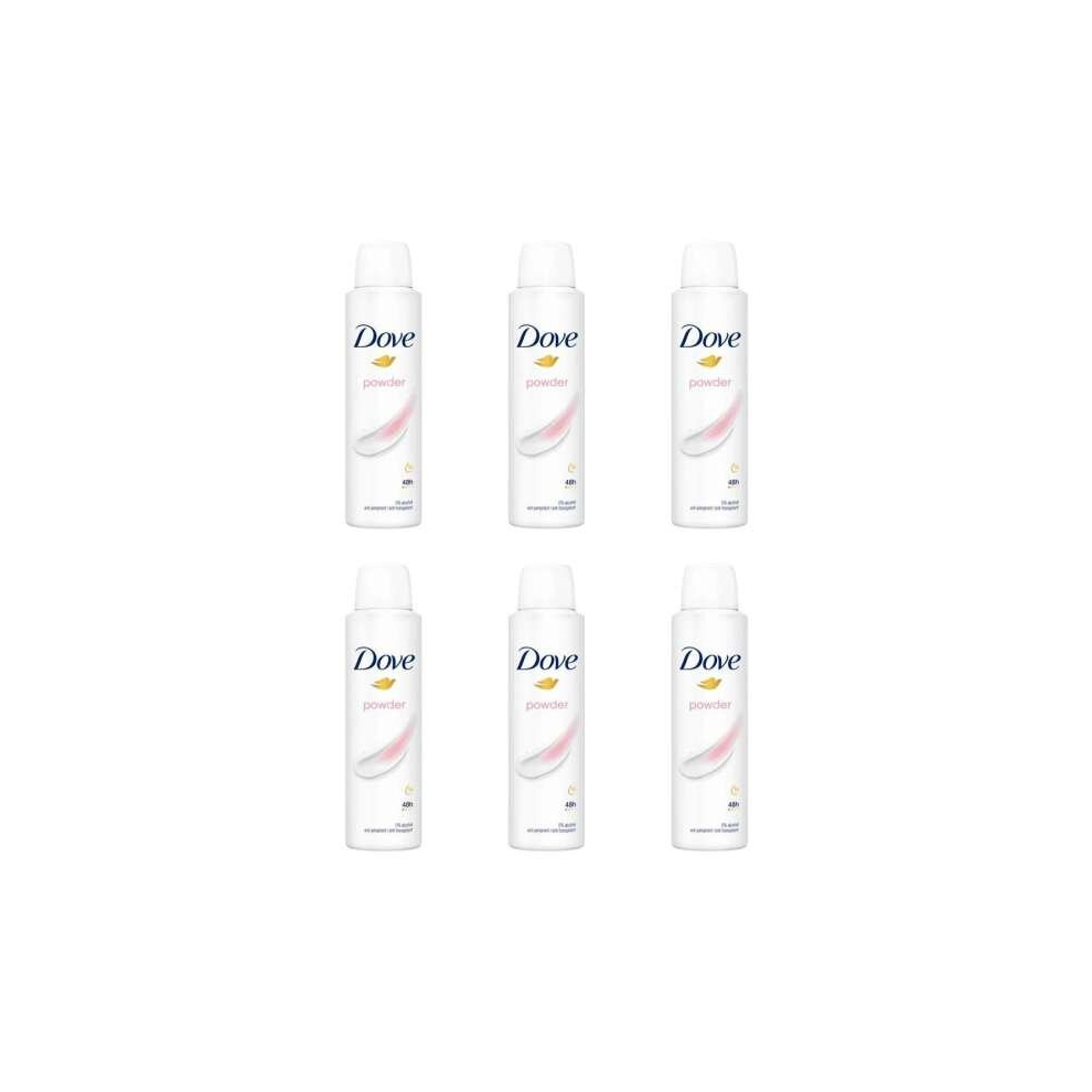 DOVE ANTIPERSPIRANT DEODORANT POWDER WOMEN 150ML (Pack of 6)