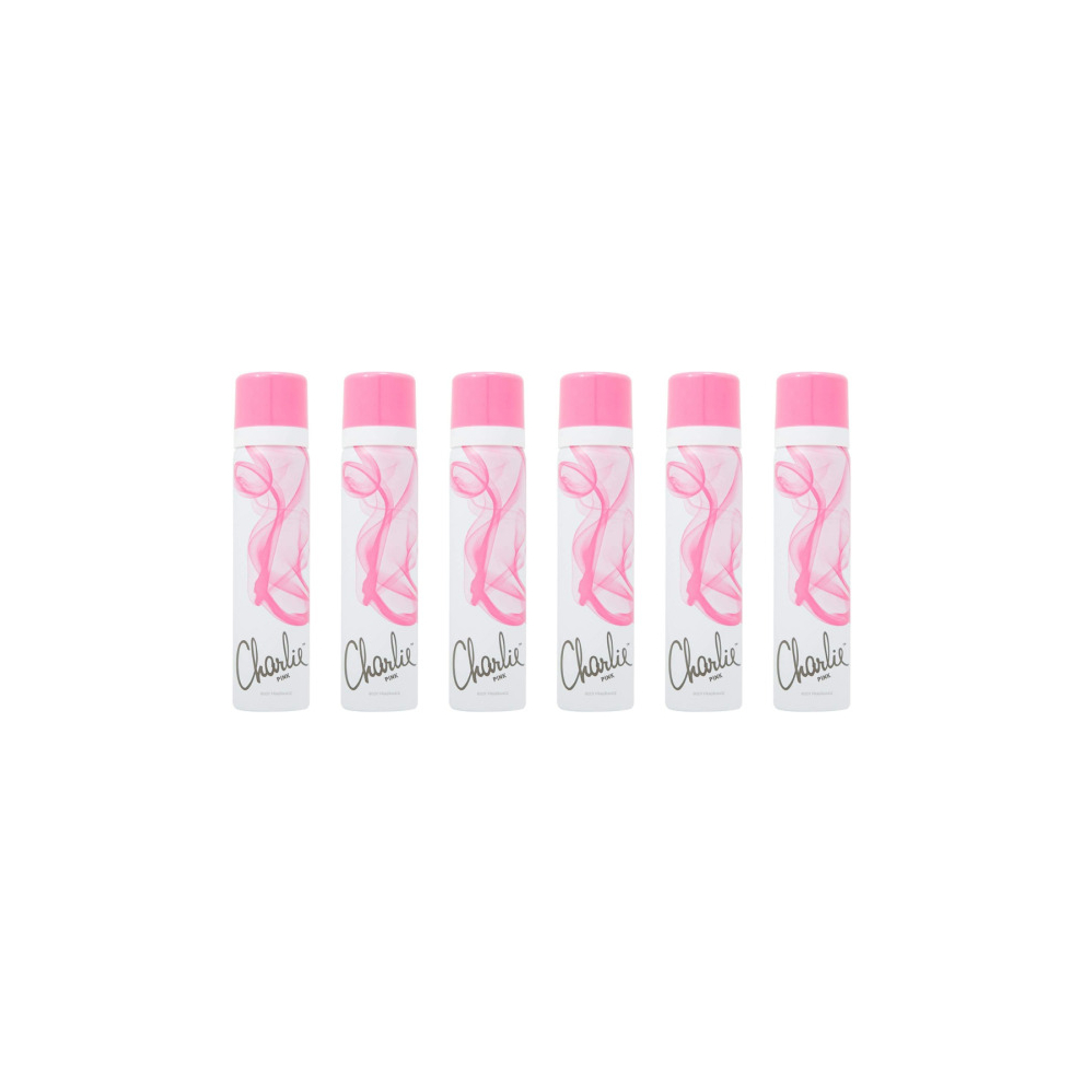 Charlie Pink Perfumed Body Spray 75ML (Pack of 6)