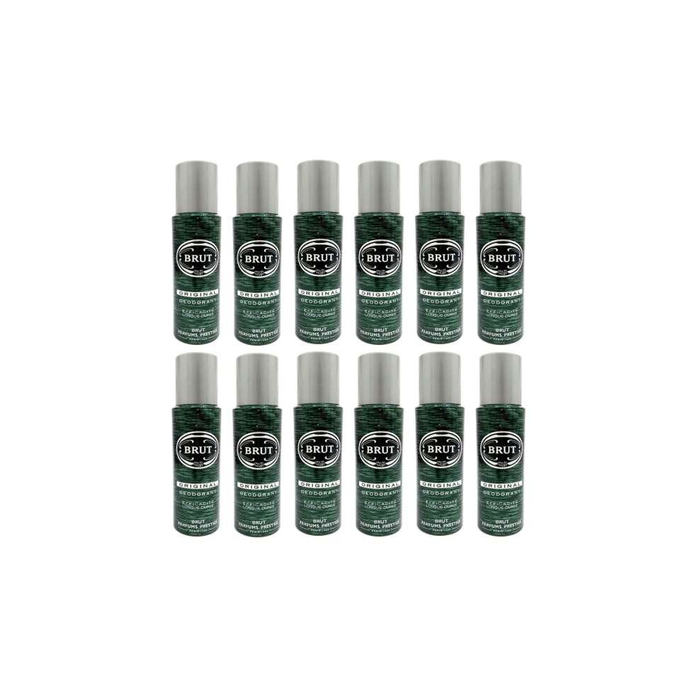 BRUT Original Deodorant 200 ml (Pack of 12)