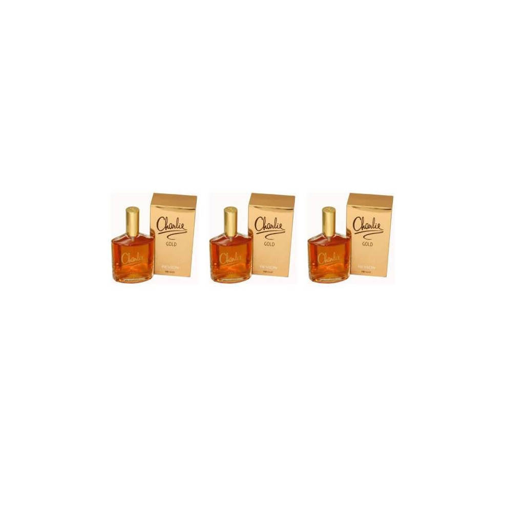 Charlie Gold For Women 100ml EDT (Pack of 3)