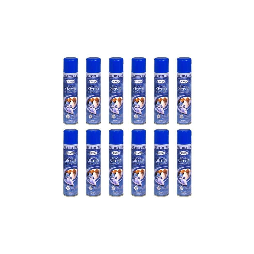 Charm spray Starch & Easy Iron 330ml (Pack of 12)