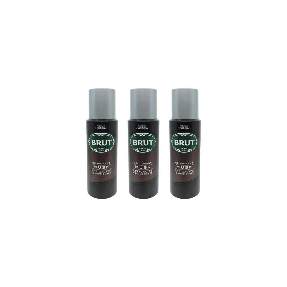 BRUT Deodorant, Musk 200 ml (Pack of 3)