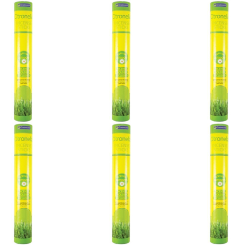 Chatsworth Citronella Incense Sticks, 30 Pack (Pack of 6)