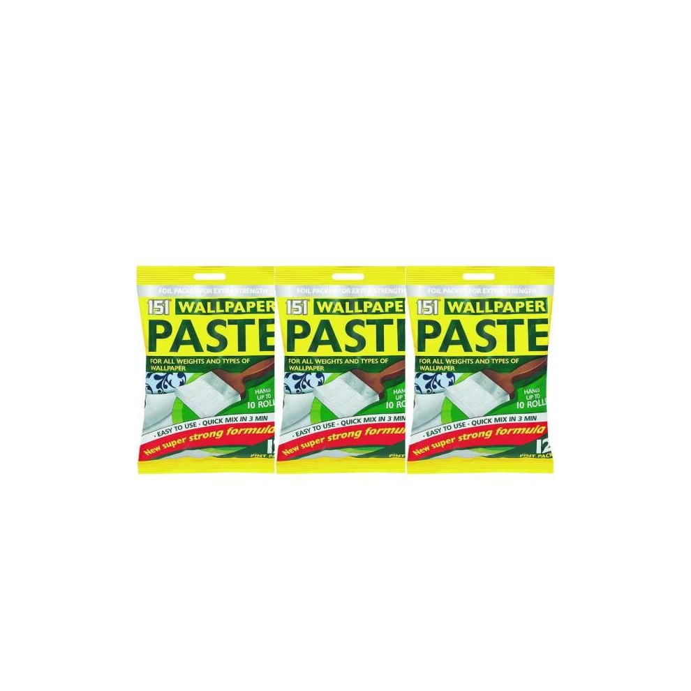 151 Wallpaper Paste 12 Pint Pack (0100/00008A) (Pack of 3)