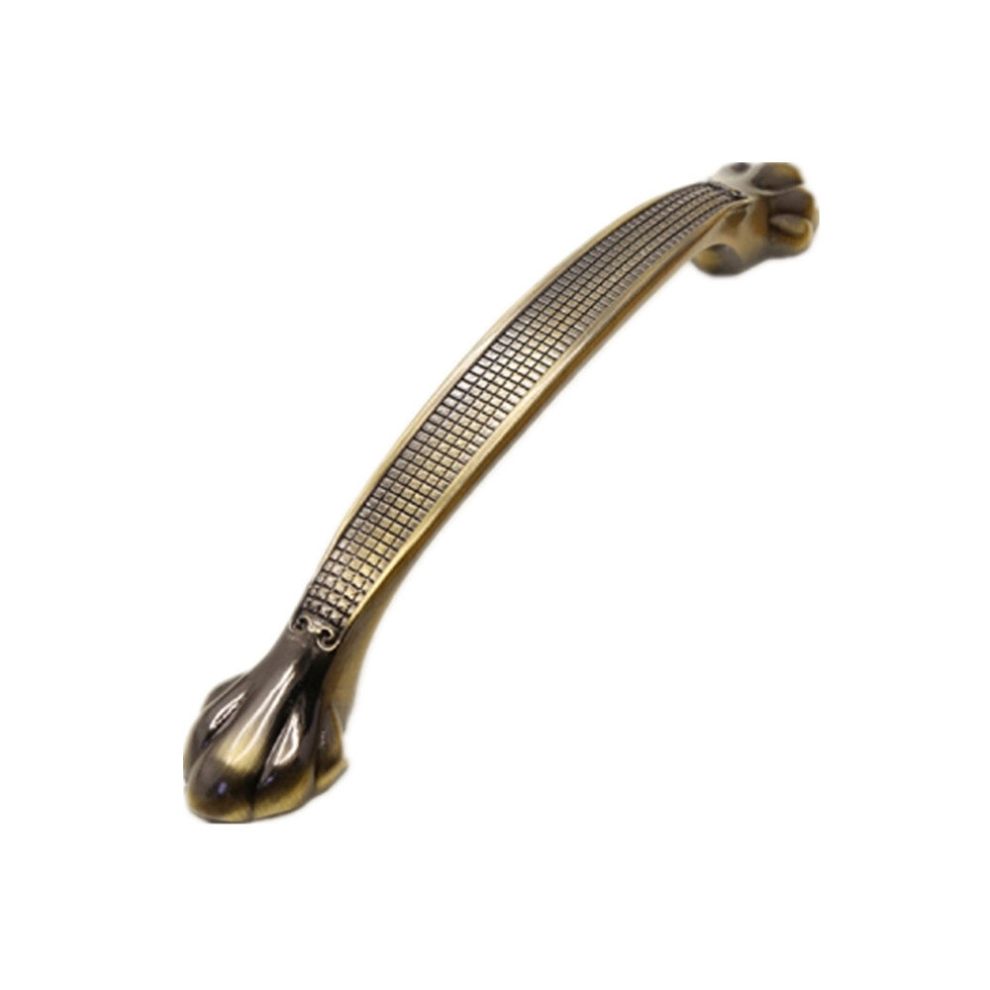 Green Bronze Cabinet Wardrobe Door Drawer Vintage Zinc Alloy Solid Handle, Hole Distance: 128Mm 766262008429