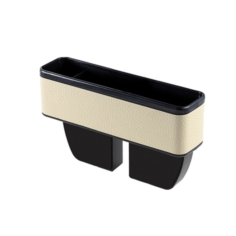 Universal Car Multi-Functional Console Side Pocket Seat Gap Side Storage Box (Beige) Beige 766262007507
