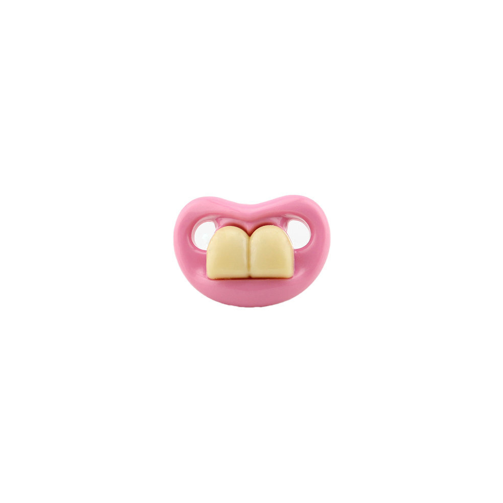 3Pcs Big Tooth Funny Cute Baby Pacifier Big Tooth Baby Nipple Appease Supplies Food Grade Silicone Pacifiers Non-Toxic Dsport