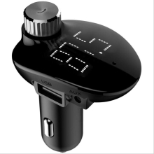 3.4A Double USB LCD Wireless bluetooth Car MP3 Player USB Car Charger Adapter Hands-free FM Transmitter Modulator For iPhone 8Plus XS