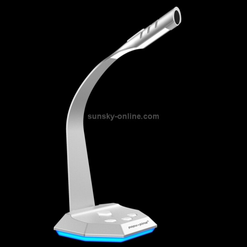 K3 Desktop Omnidirectional Usb Wired Dual Mic With Led Night Light 1