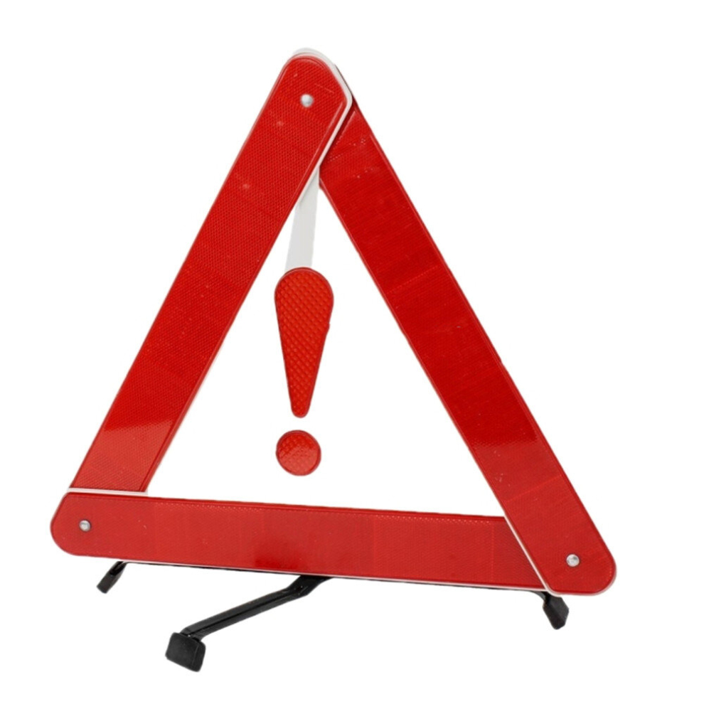 3Pc Foldable Reflective Safety Warning Triangle Board Size: 39Cm X 35Cm(Red) Red 766262007712