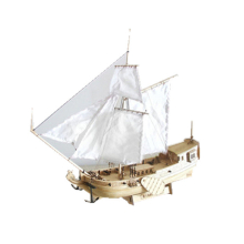 310mm Wooden Ship Model DIY Fishing Boat Laser Cut Assembly Model Kits Toys Gift