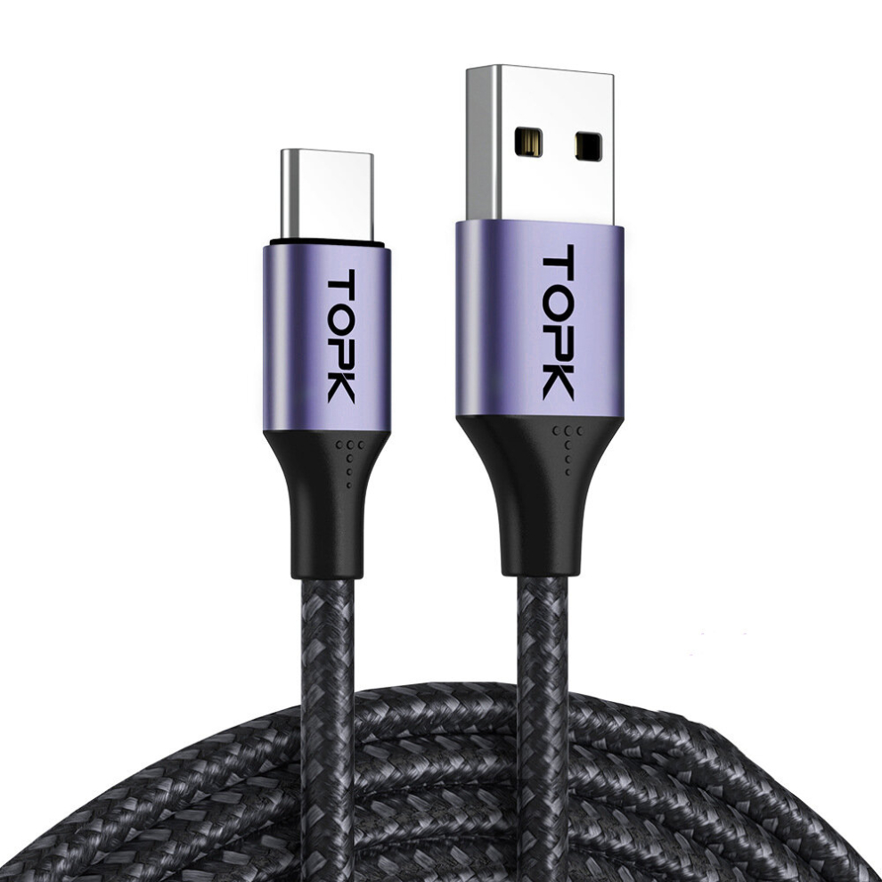 Topk An10 3A Micro Usb Type C Phone Charger Charging Cable Cord Quick Charge Mobile Phone Cables Wire For Xiaomi Redmi Note 10 9 766261495688