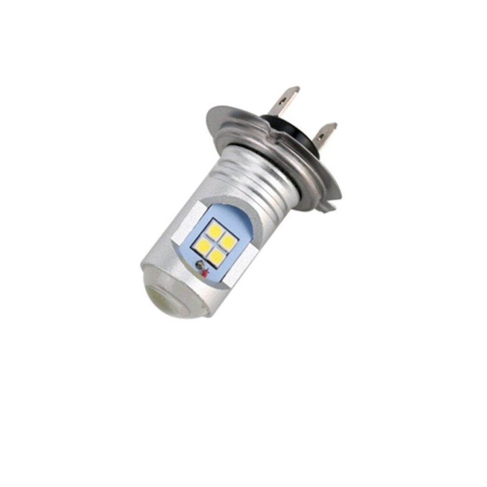H7 7.5W 600Lm 6000K Car Auto Fog 12Leds Smd-3030 Lamps, Dc 12V-24V ( ) Light/White 766262006715