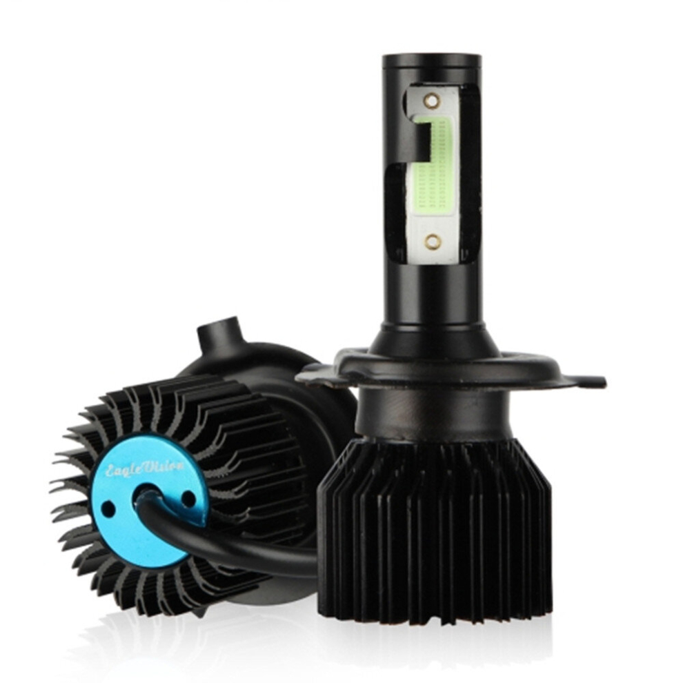 Ev12 H4 Dc9-32V / 14W / 1400Lm Ip67 Car Led Head Lamps (Ice Light) Blue/Light 766262006708