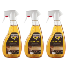 Bartoline Teak Oil Ready to Use Trigger Spray 500ml 26214560 (Pack of 3)