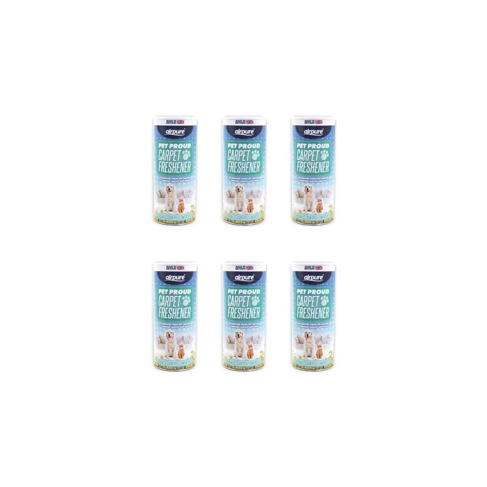 Airpure Pet Proud Carpet Freshener 350g Wild Country Flowers 350g (Pack of 6)