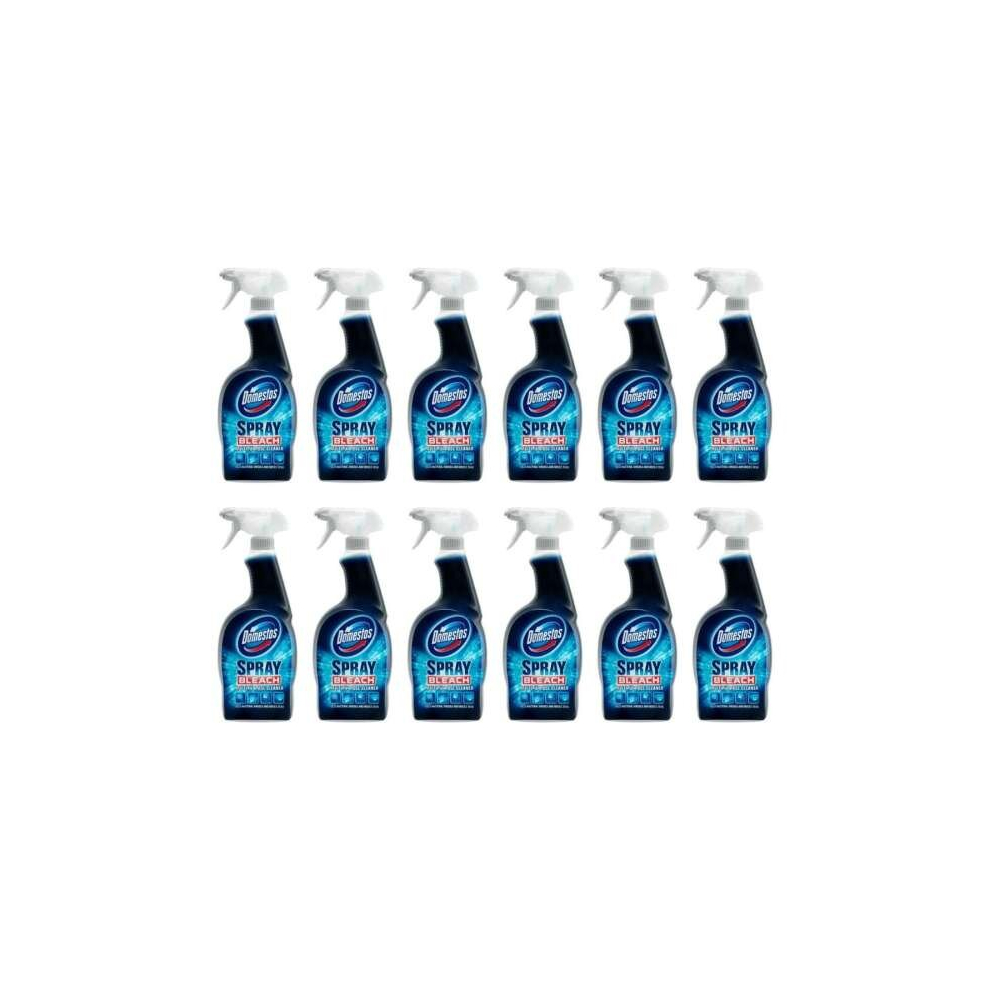 Domestos Bleach Multipurpose Spray 700ml (Pack of 12)