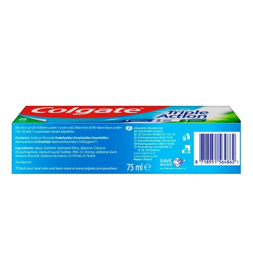 Colgate Colgate Triple Action Toothpaste 100 ml (Pack of 12) 2