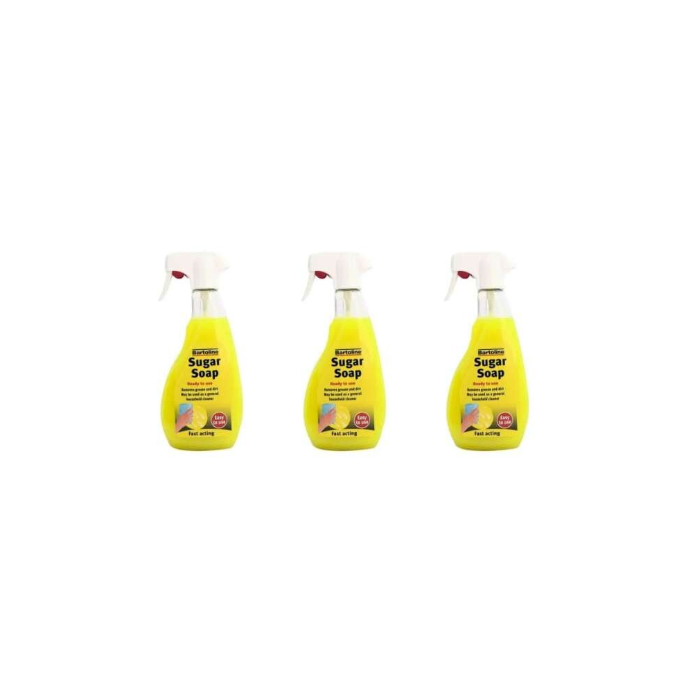 Bartoline Sugar Soap Trigger Spray, 500ml                69404820 (Pack of 3)