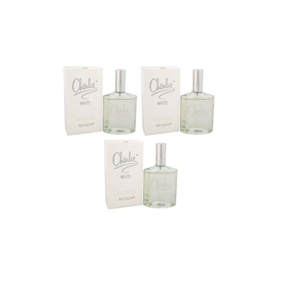 CHARLIE EAU FRAICHE WHITE PERFUME SPRAY 100ml (Pack of 3)