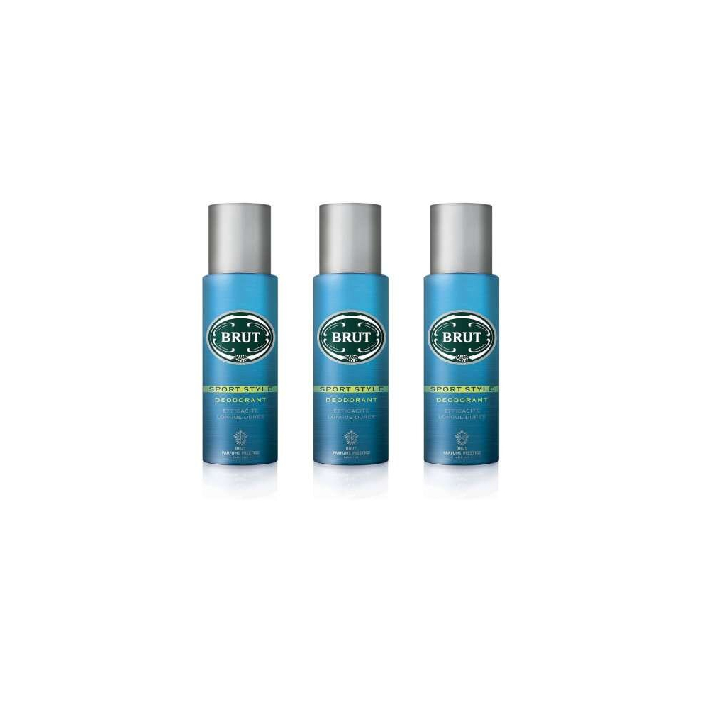 BRUT Deodorant, Aerosol Sport Style 200 ml (Pack of 3)