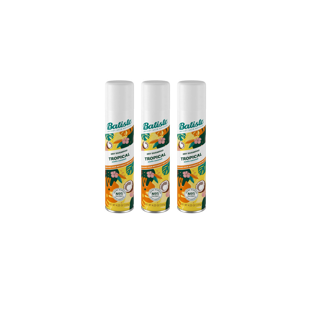 Batiste Dry Shampoo - Tropical, 200ml (Pack of 3)