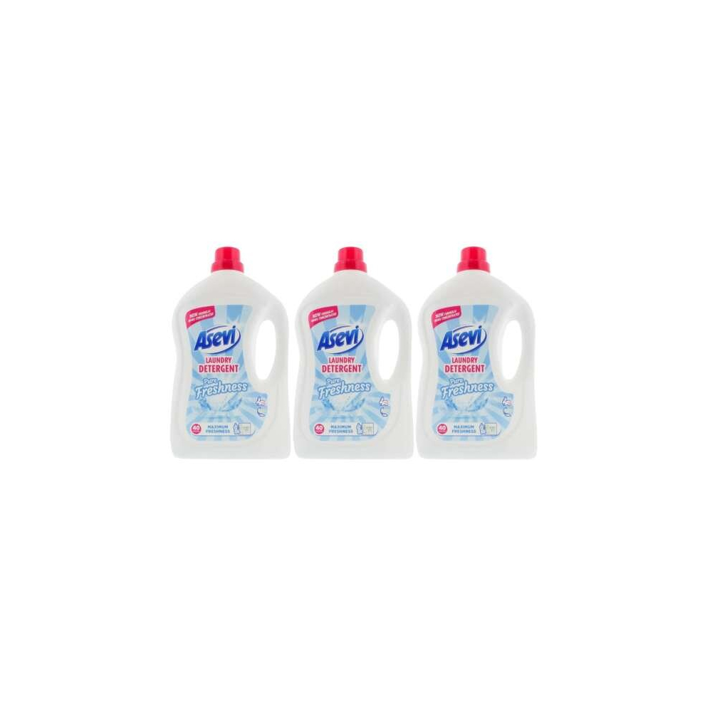 Asevi Laundry Detergent Washing Liquid 40 Wash 2.4L (Pack of 3)