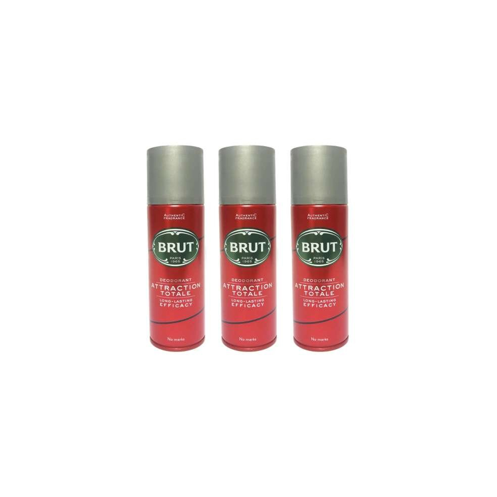 BRUT Attraction Totale Deodorant 200ml (Pack of 3)