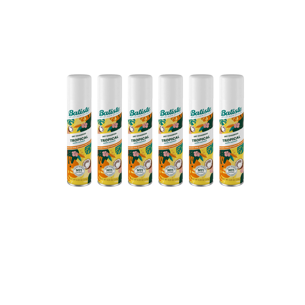 Batiste Dry Shampoo - Tropical, 200Ml (Pack Of 6)