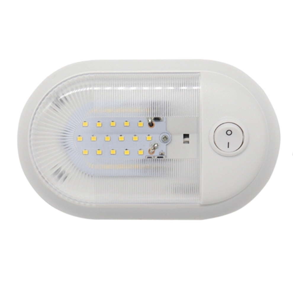 10-24V 3-3.5W 4000-4500K 280Lm Rv Yacht 24 Pcs Led Lamps Dome Ceiling Lamp, With Independent Switch Control Light 766262007293