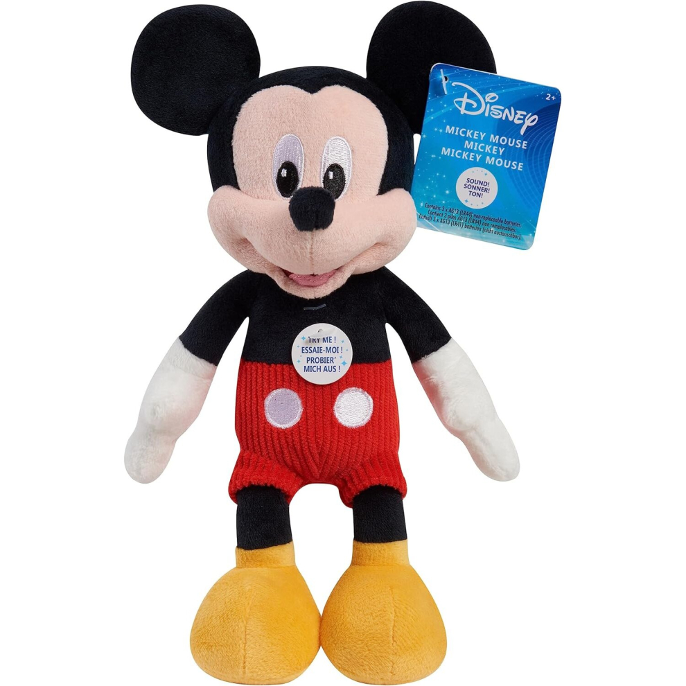 Disney Classics Mickey Mouse Small Talking Soft Plush Toy