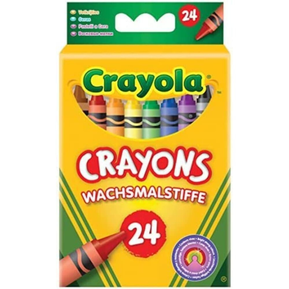 CRAYOLA Crayons, Bright Strong Colours, Multi, 24 Count (Pack of 1)