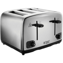 24090 Adventure Four Slice, Brushed Polished Stainless Steel Toaster