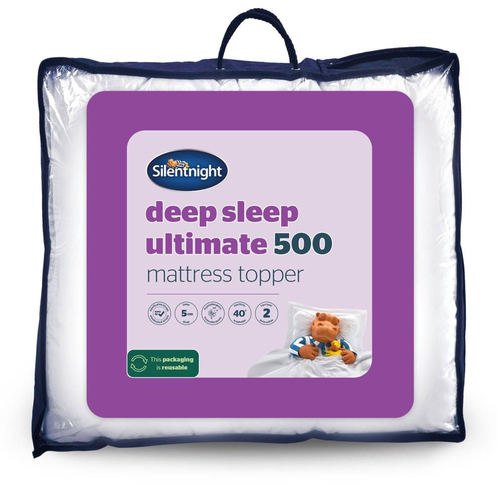 (Single) Silentnight Ultimate Deep Sleep 500 Mattress Topper