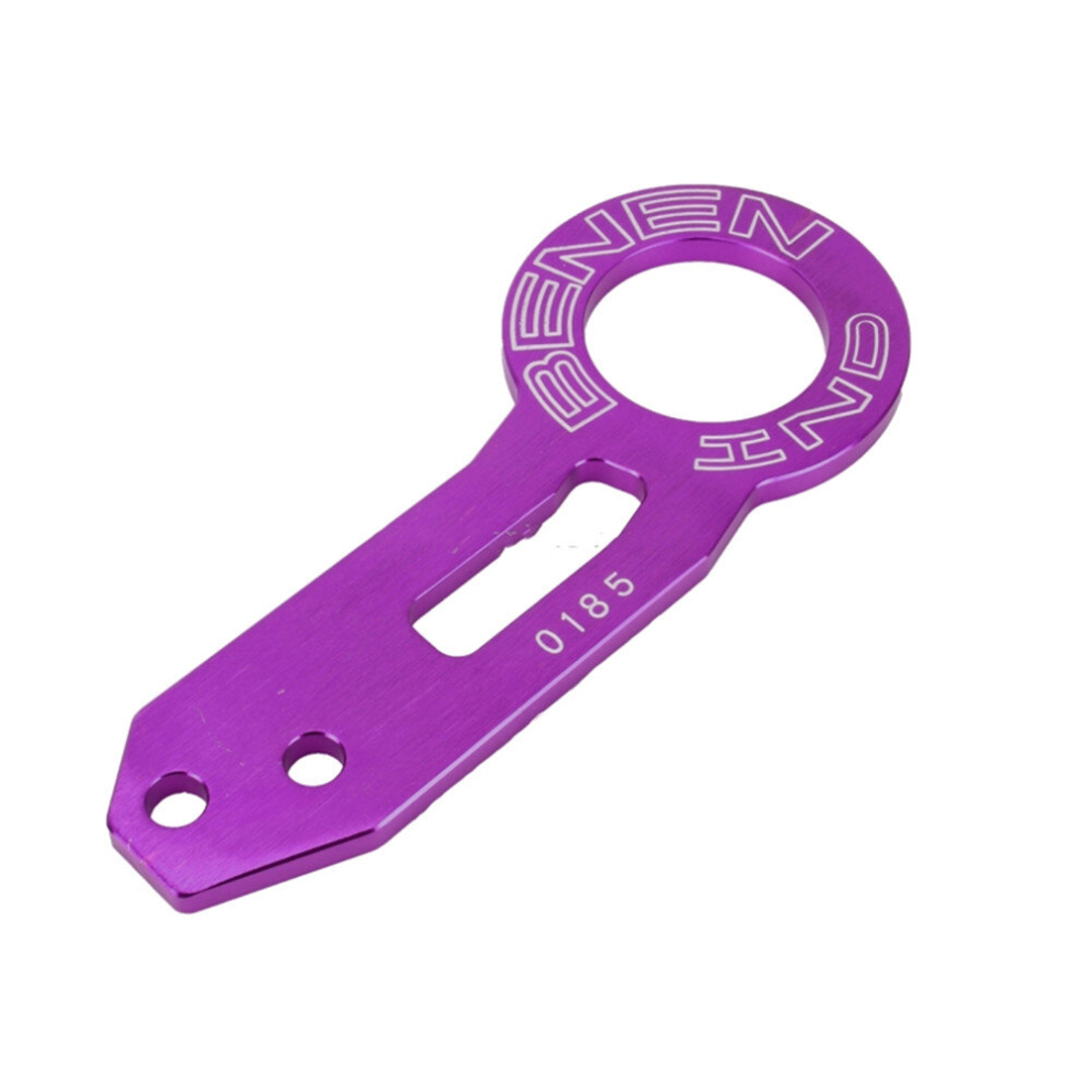 Aluminum Alloy Rear Tow Towing Hook Trailer Ring For Universal Car Auto With Two Screw Holes(Purple) Purple 766262007590