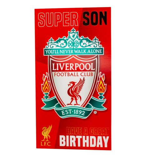 Liverpool FC Liverpool FC Birthday Card Super Son 1