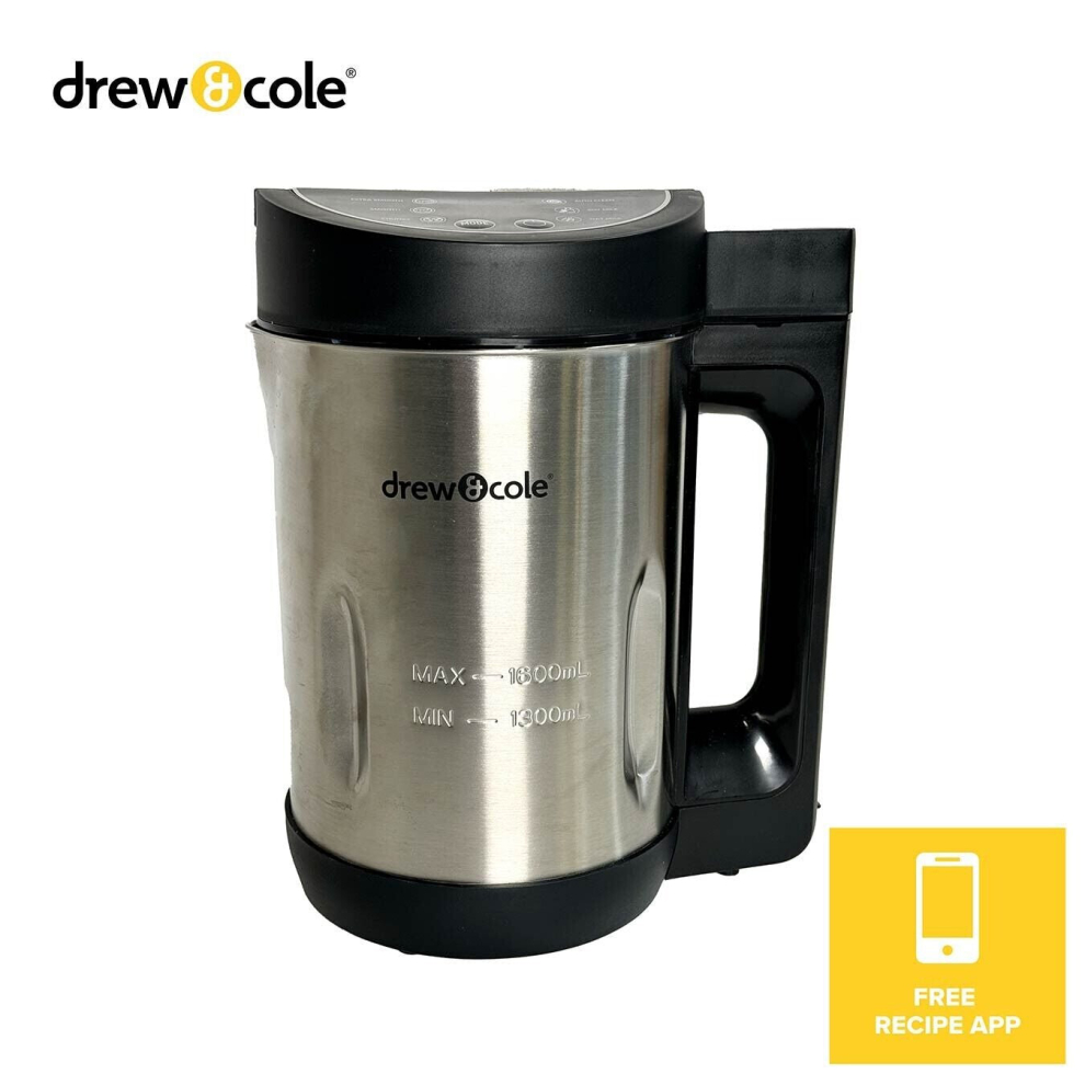 Drew&Cole Digital Soup Maker 1.6L Stainless Steel 900W