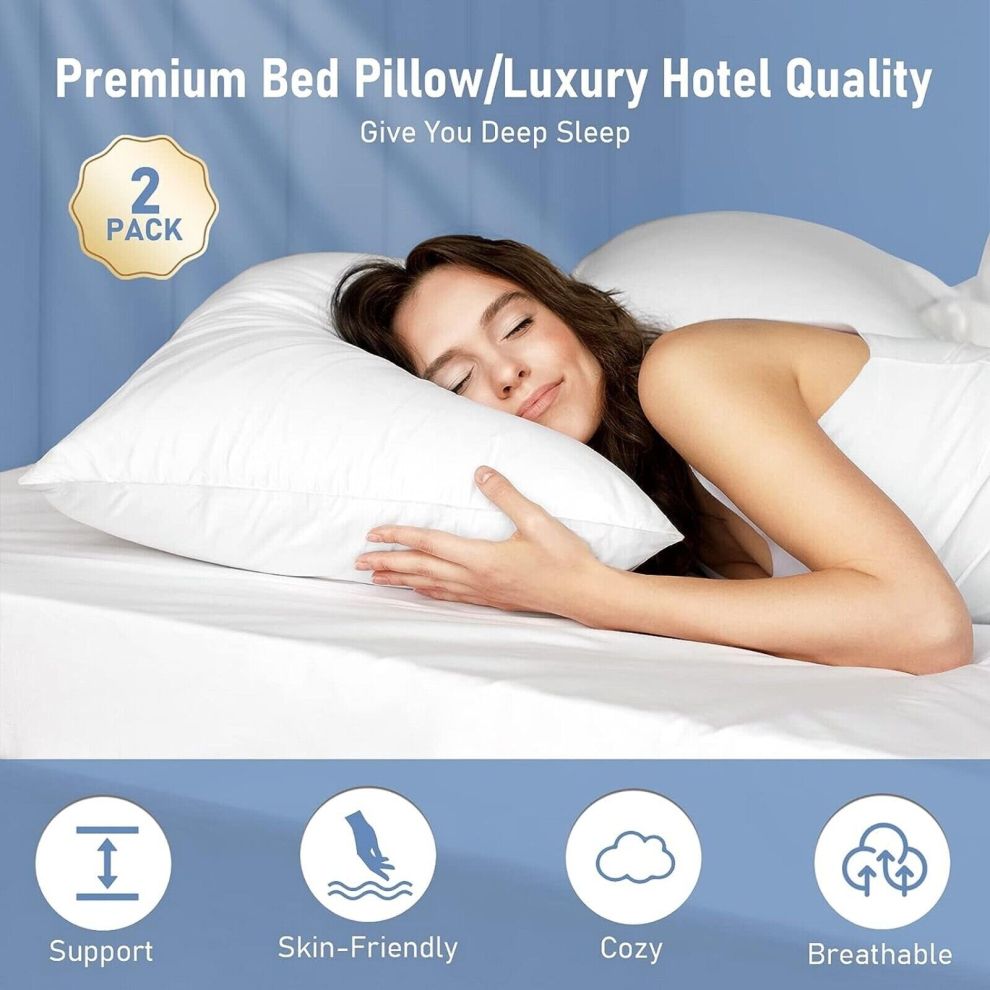 (Firm Deluxe Pillow) Extreme Winter Warm 15 Tog Anti Allergy Duvet Single Double King Size