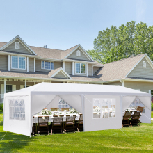 10'x30' Party Tent W/ 8 Removable Sidewalls Waterproof Patio Wedding Gazebo