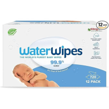 WaterWipes Original Plastic Free Baby Wipes, 720 Count (12 packs)