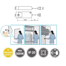 (Motion sensor) Wardrobe Door IR Motion Touch Sensor Switch