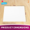 SOL 6 White Plastic Table Covers Square Tablecloth Disposable Wipe Clean 2