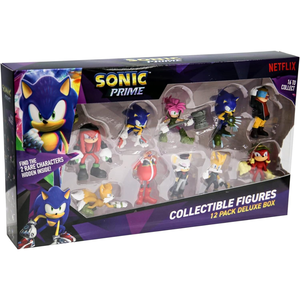 Sonic Prime Collectable 25cm Figures 12 Pack Deluxe Box