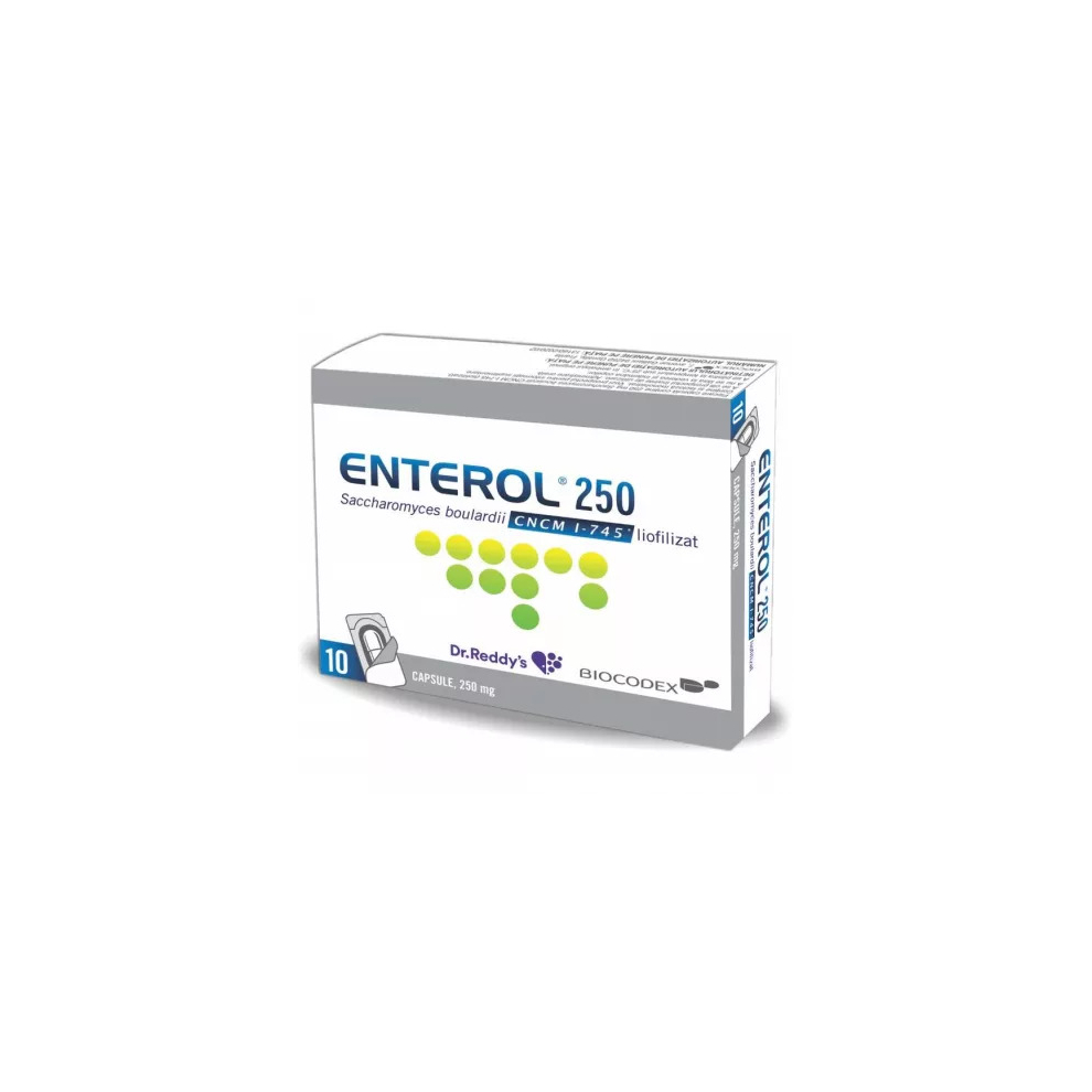 Enterol, 250 mg, 10 cps, acute infectious diarrhea in adults/childrens